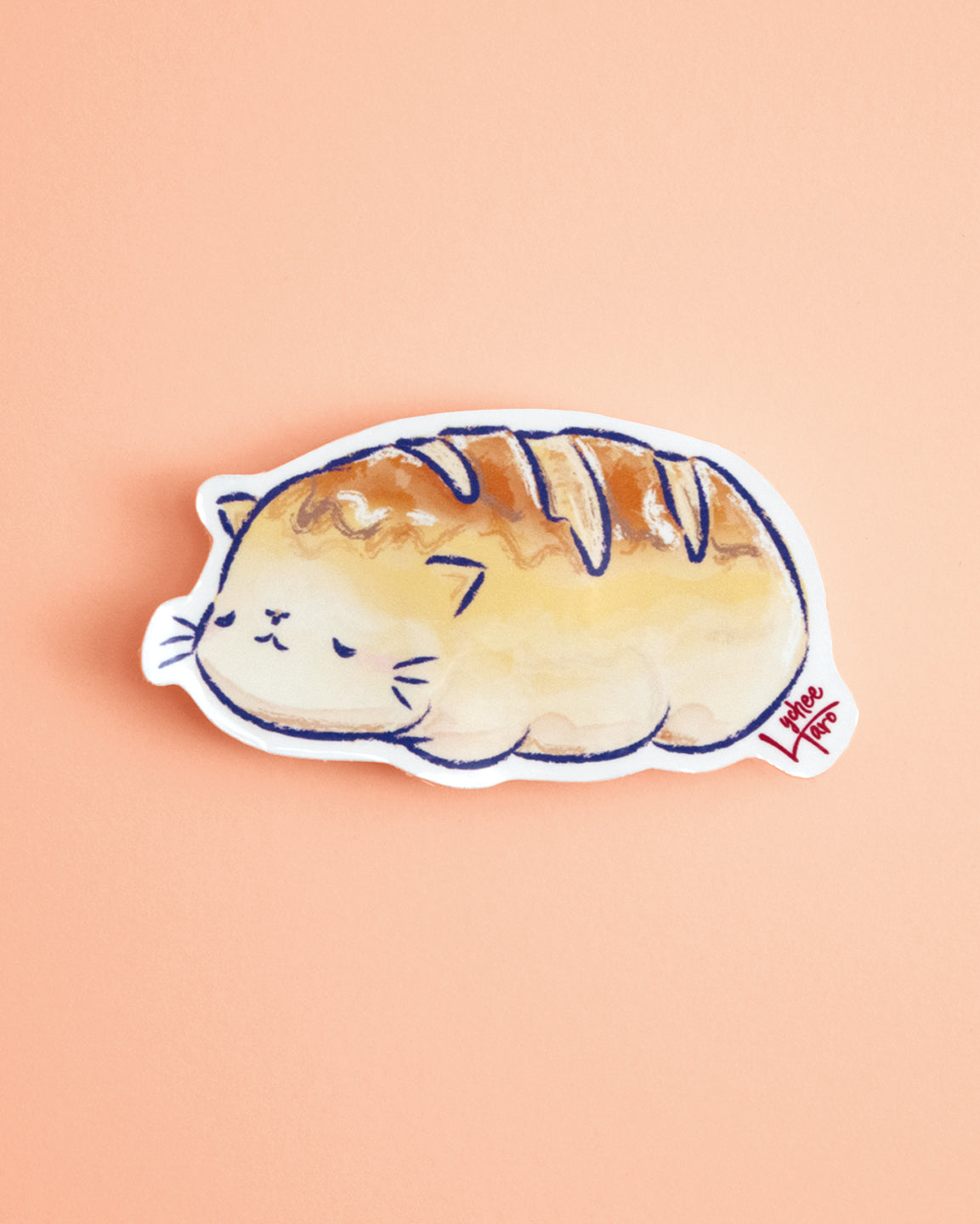 Cat Loaf Vinyl Sticker
