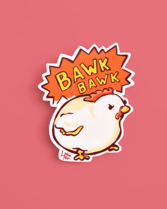 Angry Rooster Vinyl Sticker