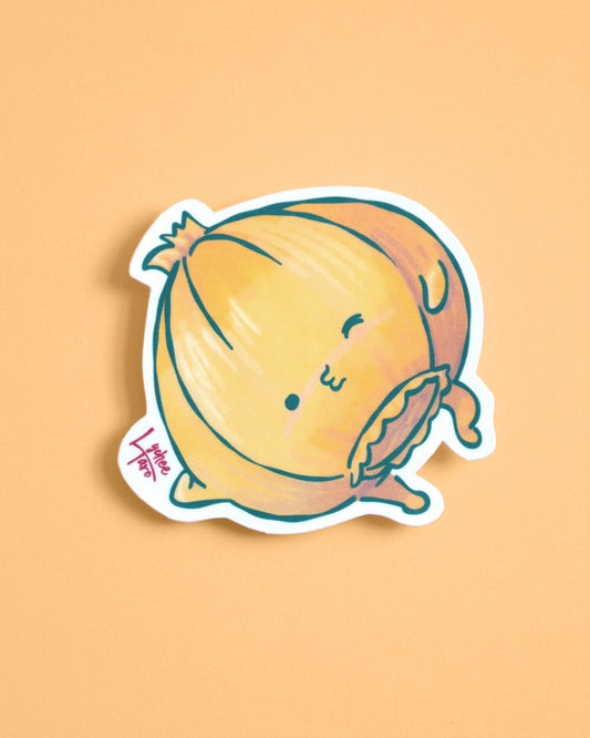 Flirty Onion Vinyl Sticker